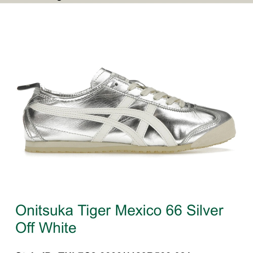 Onitsuka Tiger Mexico 66 Silver Off White BRAND NEW! Never worn